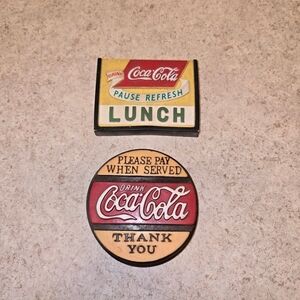 🔥Lot Of 2 Coca Cola Refrigerator Magnets